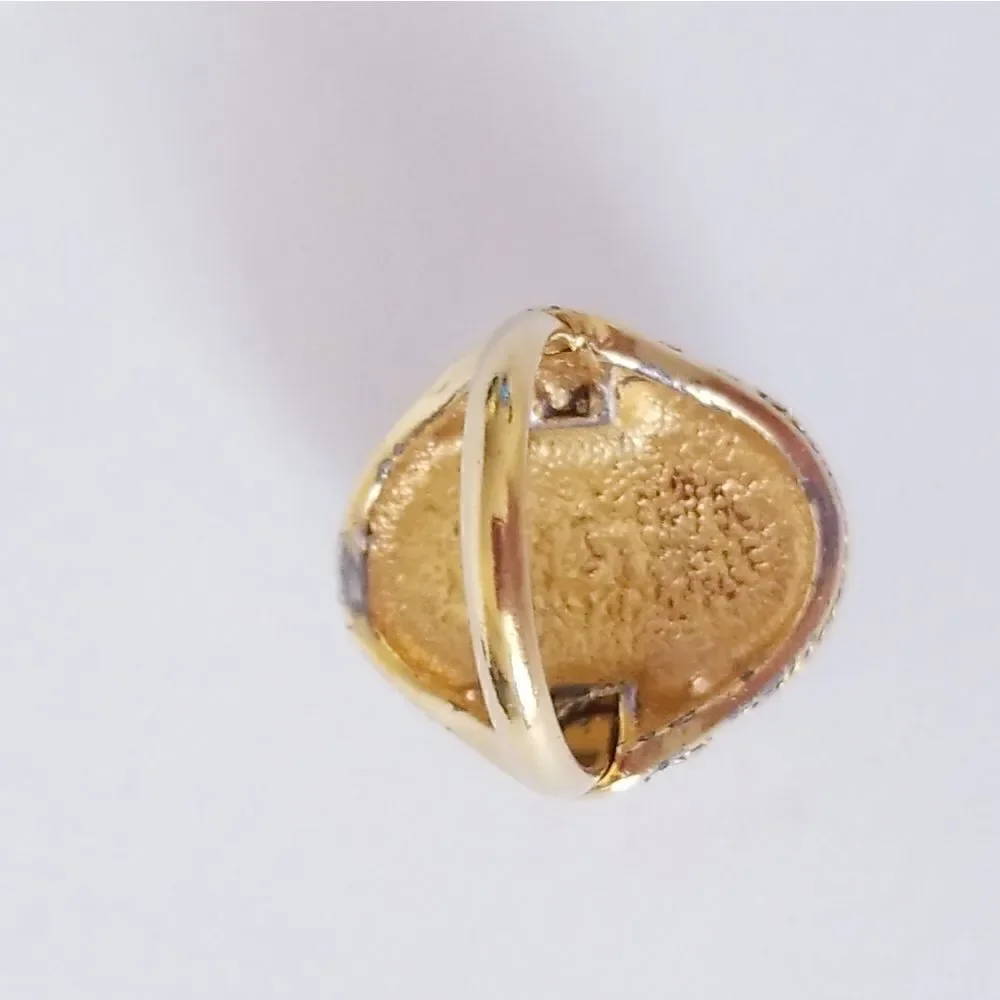 Vintage Oval chalcedony ring